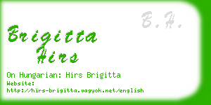 brigitta hirs business card